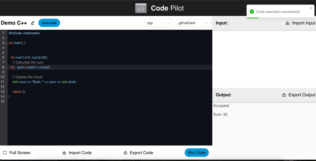 CodePilot - AI-Powered Code Editor